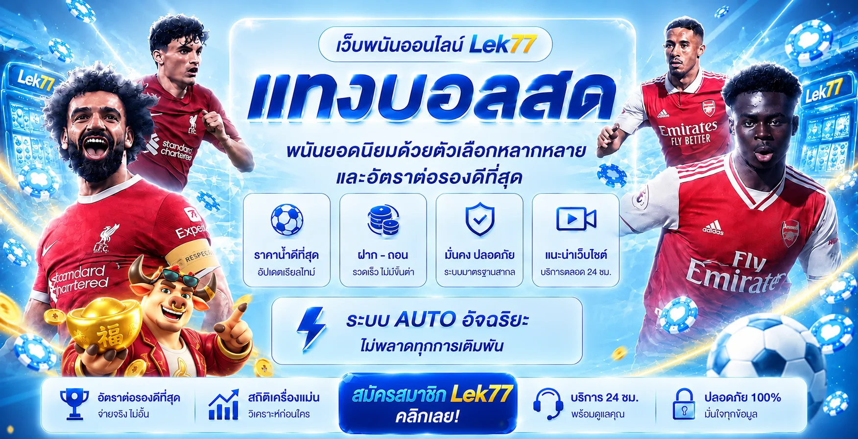 คู่มือกีฬาและบอลสดบน Lek77